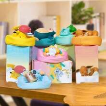 Hasbro Pokémon Sleep Figurine Set, 6 Cute Sleeping Anime Character Figures With Fabric Soft Cushion Base, Collectible Desktop Decor, Anime Fan Gift (Random Style) - Multi-color - View 3