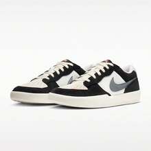 Nike Sepatu lari kasual atletik ringan model rendah SB Force 58 terbaru untuk pria dan wanita, tahan aus. - Hitam dan Putih - View 4