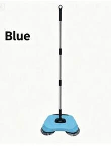Blue 3‑In‑1 Portable Floor Sweeper, 2PCS Hand‑Push Rotating Cleaning Machine For Hard Floor - B - View 7