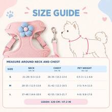 1 Set Harness dan Tali Anjing, Harness Hewan Peliharaan yang Dapat Diatur, Perlindungan Leher yang Nyaman, Panjang Tali 120cm, Cocok untuk Anjing Kecil untuk Jalan-jalan dan Acara Sehari-hari, Mencegah Hewan Peliharaan Kabur, Harness Dada Anjing Kecil, Harness Dada Anjing Sedang, Harness Dada + Tali - MultiWarna - View 3