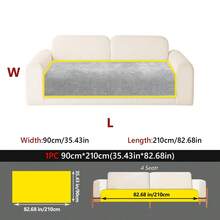 1 Buah Bantal Sofa Anti Selip Chenille Warna Solid Bergramasi Tinggi untuk Semua Musim, Gaya Minimalis, Kain Dekoratif & Pelindung Sofa untuk Rumah, Dapat Dicuci dengan Mesin. - Light Grey - View 17