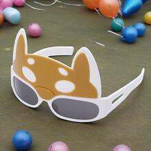 1 Pair Unisex Funny Dog Head Glasses, Suitable For Party Cosplay - Multicolor - View 1