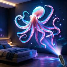 USB Ocean Projection Light, 3/6/10pcs Interchangeable Slides, 360° Rotatable Direction Decorative Light, Ocean Atmosphere Night Light, USB Powered Convenient Use, Bedside Lamp Perfect Gift, Dorm, Camping, RV Bedroom Decoration Cool Gift, - Projector Light - Ocean - View 7