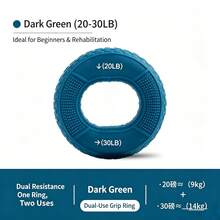 1pc Dual Weight Silicone Grip Ring Professional Hand Strength Exerciser Tire Style Hand Fitness Grip Ring For Men & Women - A - View 6