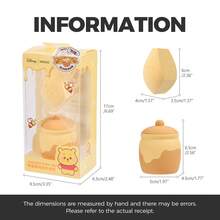 Miniso Disney Winnie The Pooh Series Multi‑Faceted Makeup Sponge Set With Honey Pot Storage Jar, Wet & Dry Use Cosmetic Makeup Tool For Women & Girls - Yellow - View 4