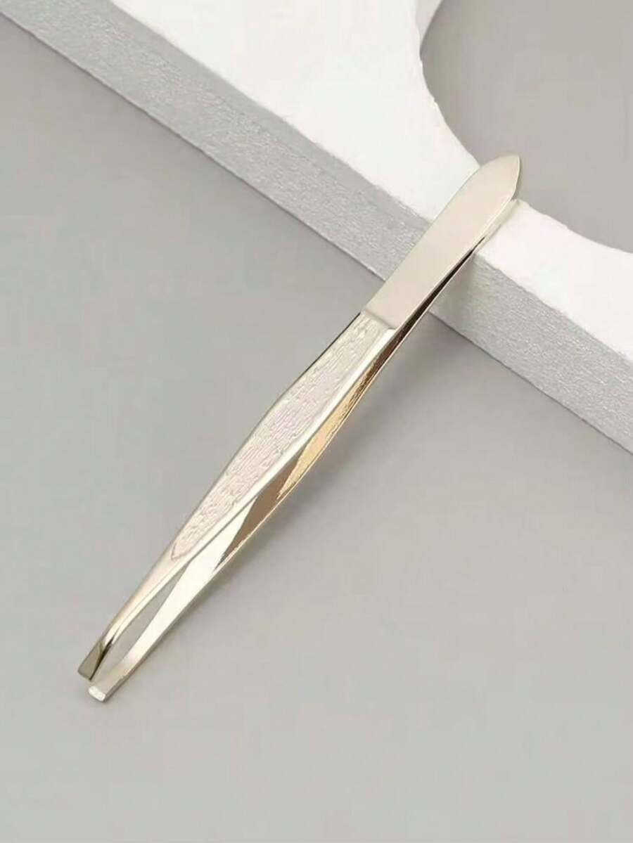 Tweezers Suitable For Daily Use, Can Be Given As A Gift To Friends - Gold - View 1