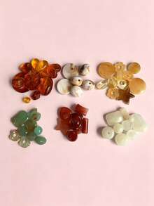 30g/Pack Assorted Amber Bohemian Fresh Style Mixed Loose Beads For DIY Handmade Jewelry Making Bracelets Necklaces Beaded Accessories - Multicolor - View 2