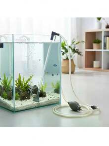 1pc Siphon Manual Water Pump Detachable Fish Tank Water Changer Suitable For Aquarium Water Change And Sewage Discharge - Straight Head - View 5