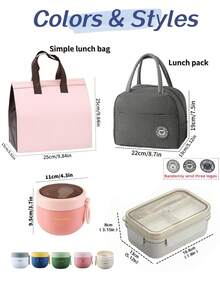 1 hộp cơm bento vuông 3 ngăn dùng được trong lò vi sóng, màu be, có thìa và nĩa, dạng chồng lên nhau, kèm túi đựng cơm và cốc đựng yến mạch, hộp cơm cầm tay chống rò rỉ kín, dễ vệ sinh, phù hợp cho học sinh và nhân viên văn phòng quay lại trường học - Nhiều màu - Xem 11