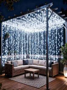 1 buah Lampu Tirai Peri LED, Lampu String Peri USB, Lampu String Air Terjun 300 LED, Bertenaga USB, 8 Mode Berkedip, Cocok Untuk Dekorasi Ambang Jendela, Perayaan Tahun Baru, Kamar Tidur, Berkemah, Pagar, Tenda, Pernikahan, Pesta, Natal dan Liburan, Lampu String Suasana Dalam Ruangan, Lampu String Peri - Lampu tirai USB - View 10