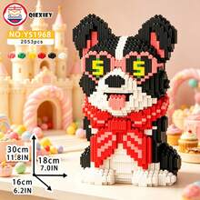 Cute Puppy Series Collection, 2000+ To 3500+ PCS, Halloween Gift, Creative Room Decor, Desktop Ornament, Halloween Gift, Birthday Gift, Christmas Gift, Graduation Gift, Best Friend Gift, Couple Gift, New Year Gift, Suitable For Everyone - Multi-color/ys1968/Money Dog - View 10