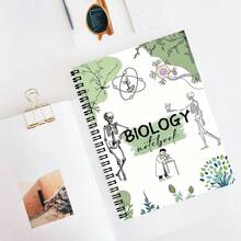 1pc Biology Spiral Bound Notebook - Laboratory Science Journal, A5 Size, Lined. Combines Textbook And Notes, Covering Topics Like Microscope, Cell, DNA, Photosynthesis, - Suitable For Students, Teachers And Researchers. Durable Binding, Easy To Carry In Classroom, Home Or Office. This Biology Learning Notebook Combines Organizational Function, Making It An Ideal Study Guide For Students, Made Of High-Quality Materials, Long-Lasting. - Christmas, Halloween, Thanksgiving Gift - Lined Book - View 4