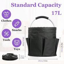 Cleaning Supplies Basket With Soft Handle, Portable Shower Caddy, Gardening Tool Storage Bag, Multi-Functional Bathroom, Garden, Outdoor Garden Storage Basket - A - View 2
