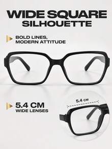 Blue Light Blocking Glasses, Anti-Fatigue, Ultra-Lightweight Material, Comfortable To Wear, Look Great Without Makeup, Fashionable, No Nose Bridge Pressure For Long-Term Wear, Suitable For Long-Term Office And Outdoor Use - Black-framed Glasses - View 2