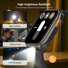 Jam Tangan Pintar Blackview 2,01 Inci, Jam Tangan Pintar untuk Pria dan Wanita, Pemantauan EKG, Panggilan Bluetooth, Tes Kesehatan Mandiri, Lampu LED, Tahan Air 10M, Pelacak Kebugaran Multi Mode Olahraga untuk Pria, Wanita, dan Lansia - View 7