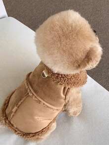 Autumn/Winter Plush Dog & Cat Vest, Universal Pet Vest Jacket, Thickened Warm Clothing For Teddy & Bichon[Leash Not Included] - Multicolor - View 8