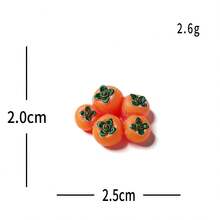 1pc Creative Miniature Realistic Persimmon Food Toy DIY Decoration Accessory Dollhouse Landscape Mini Ornament - A - View 8