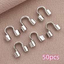 50pcs 18K Gold Plated Brass Metal Wire Protectors U-Shaped Wire Guards, For Jewelry Making, Earrings, Bracelets, Necklaces DIY Handmade Accessories - Multicolor - View 20
