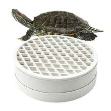 Turtle Poop Collector Efficient Basking Platforms Turtle Tank Waste Collector Circular Turtle Toilet Turtle Aquarium Accessories - XL - View 1