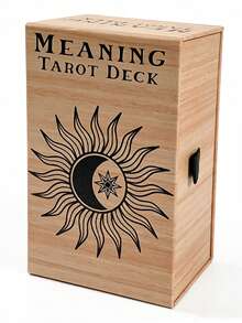 1 BoxMeaning Tarot Deck, 78 Cards, Self-Discovery Divination Set With Guidebook,Gift Box Set, Ideal For Personal Growth - Multicolor - View 13