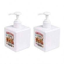 Square Plastic Foam Soap Dispenser Bottle With "Freezin' Season" Winter Christmas Print, Foaming Hand Soap Pump Bottle For Bathroom Countertop Home Decor - Multicolor - View 19