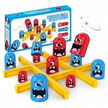 Matryoshka Tic Tac Toe Toy Red & Blue Battle Educational Desktop Game Parent-Child Interactive Strategy Toy Children's Birthday Christmas Party Holiday Gift Box Filler - Multicolor - View 6