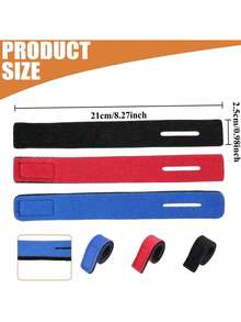 8pcs Elastic Fishing Rod Straps, Designed For Convenient And Quick Fixing And Reusable - 8 Pieces - View 4