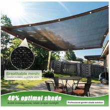 40% Shade Rate Black Shade Cloth, Waterproof Durable Mesh Fabric With Grommets, UV Resistant Frost-Proof Garden Cover, Suitable For Greenhouse, Gazebo, Plant Shelter, - One Size - View 4