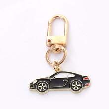 1pc Sports Car Keychain, 2D Enamel Style Car Pendant, With Gold Rotating Buckle, Mini Bag Charm, Suitable For Car Enthusiasts, Can Be Used For Keys And Backpacks, 5 Colors Available - Quantity - View 11