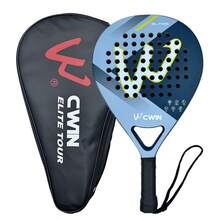 CWIN BLAZE Padel Racket, 3K Carbon Fiber Surface With High Elasticity Cortex EVA Core, 360g Lightweight Professional Racket, Anti-Slip Handle With Wrist Strap, Comes With Premium Hard Shell Carrying Case, Suitable For Adult Intermediate And Advanced Players - Multicolor - View 12