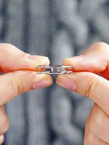 1pc Gothic Style Ring Women's Halloween Party Accessory Gift - Silver - View 2