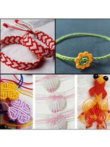 4500cm/1775inch No. 72 0.8mm Braided Thread Dragon Knot Chinese Knot DIY Jewelry Pendant Hand Rope Braided Rope Jewelry Thread - 45m/1771in - View 6