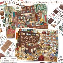 New Arrival, Upgraded Craftsmanship, 3D Visual Effect Scene Stickers, Immersive Handmade Collage, Adult Handmade Stickers, Miniature Landscape Stickers, Characters/Animals/Plants/Houses, Unlock Creative Moments, Playable And Collectible 3D Landscape Treasures! - Multicolor - View 2