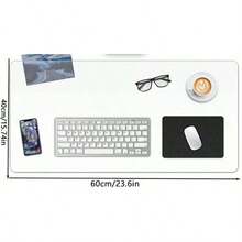 Alas Meja Transparan, Alas Meja Transparan Khusus Keyboard & Mouse, Alas Pelindung Meja, Alas Mouse Meja Besar, Alas Meja Transparan untuk Kantor & Rumah, Perlengkapan Sekolah - 50*100cm (1 buah) - View 2