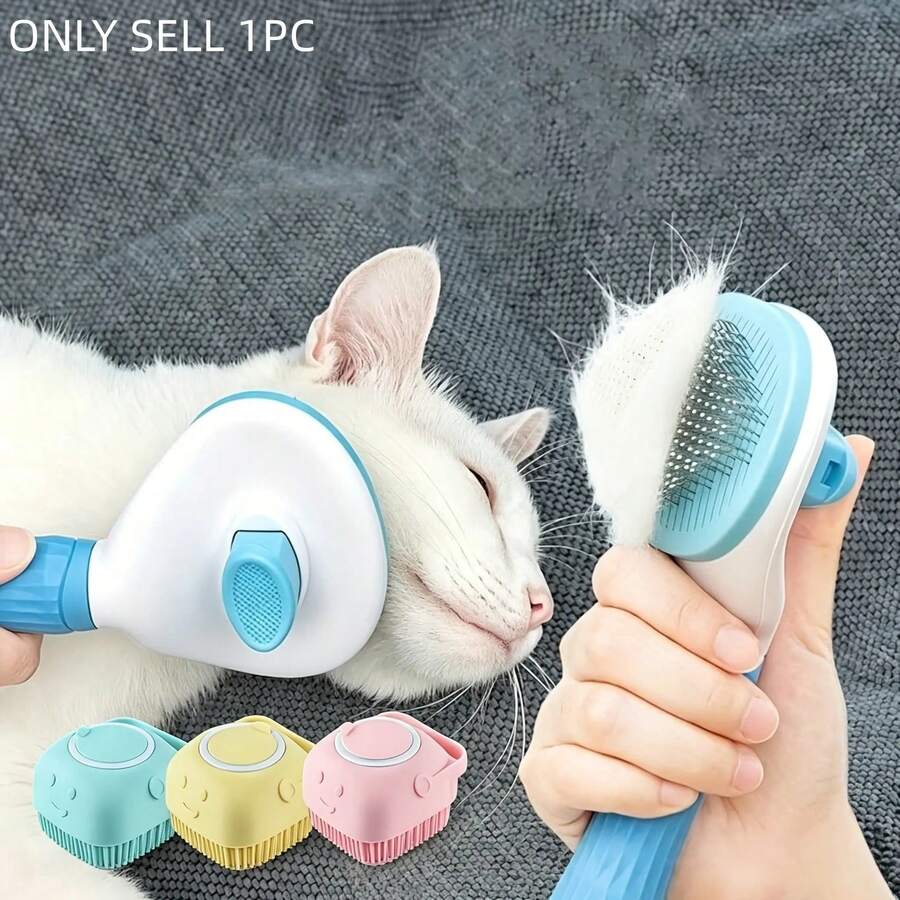 1pc Pet Deshedding Comb, 1pc Pet Grooming Brush, Deshedding Tool, One ...