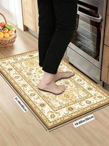 1/2pcs Diatomaceous Earth Bath Mat, Bohemian Floral Pattern Style, Super Absorbent, Non-Slip, Perfect For Bathroom, Kitchen And Dining Room, Quick Drying, Ideal Home Decor And Bathroom Mat Gift, Holiday Gift! - Multicolor - View 15