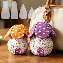 4pcs Mushroom House Quilting Templates, DIY Creative Mushroom Storage Box Sewing Templates, Reusable Stitching & Cutting Ruler, Clear Durable PET Cutting Tools, Suitable For Household Sewing Machines & Handcraft Enthusiasts - Classic - View 5
