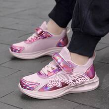 2026 New Fashion Casual Sports Shoes For Girls, Outdoor Hook And Loop Athletic Sneakers - Pink - View 4