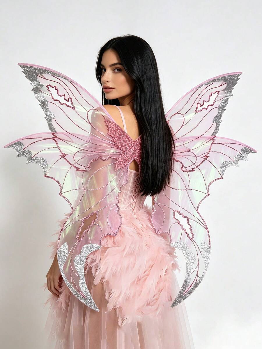 Trang phục cổ tích người lớn với cánh bướm nhiều màu, hoàn hảo cho cosplay Halloween, tiệc chủ đề và biểu diễn sân khấu - Nhiều màu - Xem 1