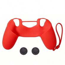 Anti Slip Rubber Protective Skin Case For Dualshock4PS4Pro Slim Controller Cover With Hand Wrist Strap 2 Silicone Analog Grip - View 14