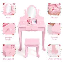Vanities & Vanity Benches - Pink - View 3