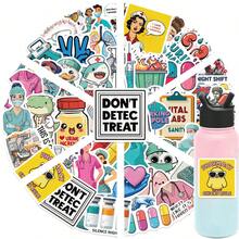 50張趣味醫療護士主題系列貼紙 DIY 行李箱手機殼筆記本信封標籤貼紙 - 50pcs - 查看 22