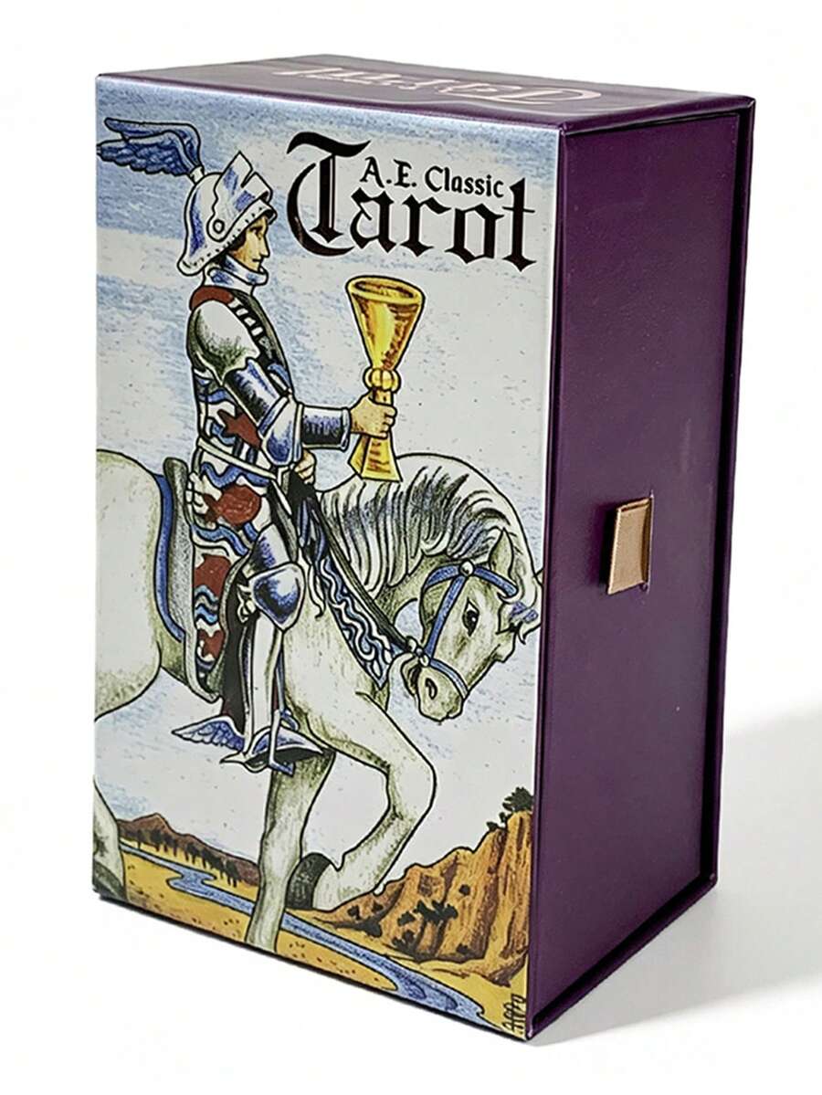 1 BoxA.E. Classic Tarot Cards 78 Cards, Gift Box Packaging With Instruction Manual,Rider-Waite Divination Set, Perfect Gift For Her