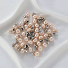 10pcs 12mm Faux Pearl Anti-Exposure Buttons, No-Sew Shirt Fasteners, Safety Pins, 15 Colors Available, Versatile Style - Multicolor - View 24