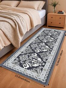 1/2pcs Autumn Vintage Diatomaceous Earth Mat, Retro Bohemian Floral Pattern Style, Super Absorbent, Non-Slip, Perfect For Bathroom, Kitchen And Dining Room, Quick Drying, Perfect Gift For Home Decor And Bathroom Mat, Holiday Gift! - Multicolor - View 17
