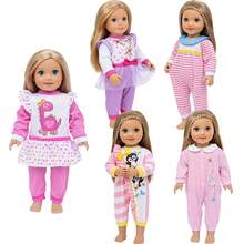 ملابس وإكسسوارات دمية طفل حديث الولادة من American Doll، مجموعة ملابس رومبر لطيفة مناسبة للدمى بحجم 16-18 بوصة، ديكور منزلي وهدية عيد ميلاد - متعدد الألوان - مشاهدة 1