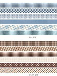 6 Rolls Vintage Plaid Washi Tape Set, Retro Aesthetic Decorative Paper Tape, Suitable For Scrapbooking, Journaling, Planner, Art Creation, Handmade Crafts And Student Back To School Decor - Multicolor - View 9