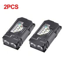 Mini USB Rechargeable LED Flashlight, Portable Flashlight With Magnetic Back Clip, Ultra Bright Camping Flashlight, Side COB Emergency Light - Multicolor - View 11