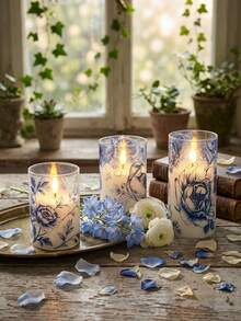 3pcs Flameless Flickering Candle Lights With Timer Remote Control, Battery Operated Warm Glow Candles, Suitable For Christmas, Halloween, Valentine's Day, Mother's Day, Wedding, Party, Gift, Festival - Transparent-warm Light - View 7