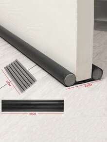 1pc Detachable & Trimmable Washable Door Draft Stopper, Anti-Rodent & Anti-Insect, Non-Adhesive, Windproof & Sound-Insulating Door Bottom Seal Strip - Multicolor - View 12